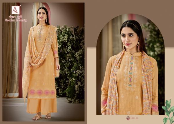 Alok Golden Beauty Fancy Cotton Dress Materials